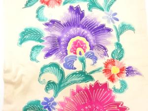 アンティーク　唐花模様名古屋帯